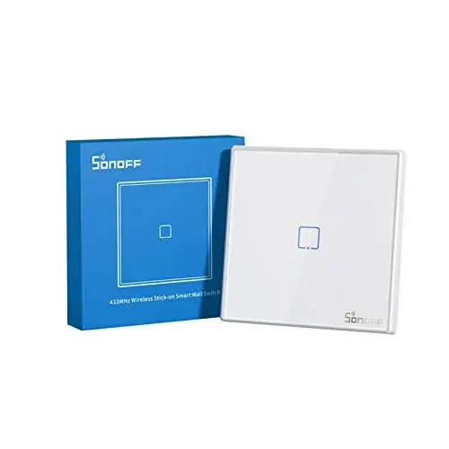 Sonoff Interruptor Inteligente T2EU1C-RF Branco Controle Remoto Wireless