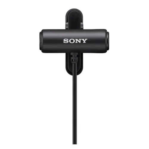Sony ECM-LV1 Microfone Lapela Áudio Estéreo Com Para-Vento
