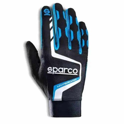Sparco Hypergrip+ Luvas Preto/Azul Acessórios para Simuladores