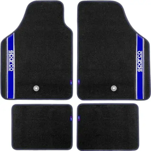 Sparco Kit 4 Tapetes Corsa Strada 2012 Azul