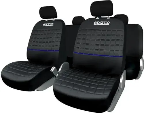 Sparco Lazio Azul Capas de Banco Automotivo