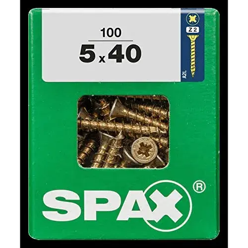 Spax Parafuso Madeira Pozidriv 5x40mm YELLOX