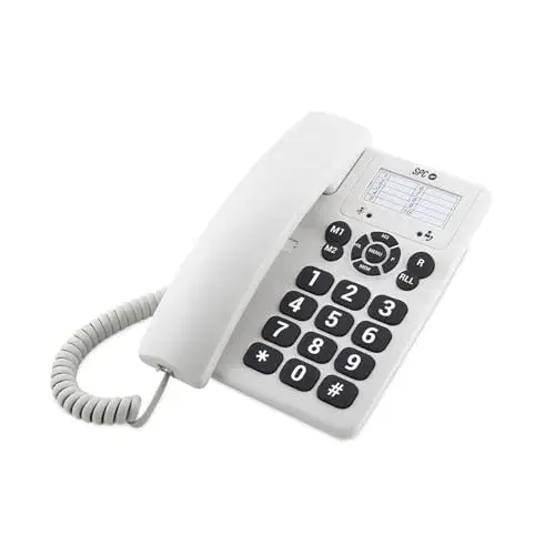 SPC 3602 Branco Telefone fixo com teclas grandes