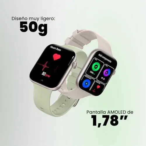 SPC Smartee Duo 2 Smartwatch AMOLED 1.78″ Bege Verde