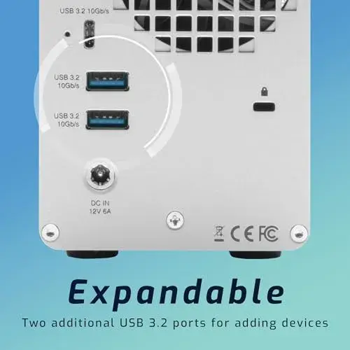 OWC Mercury Elite Pro Dual RAID Compartimento HDD/SSD Prateado