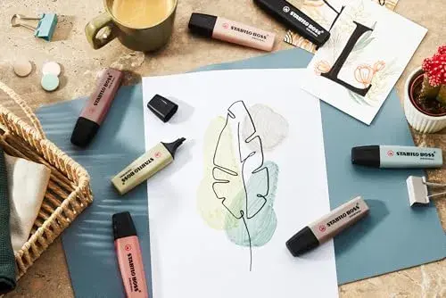 Stabilo Marcador Boss Nature 6 cores terrosas