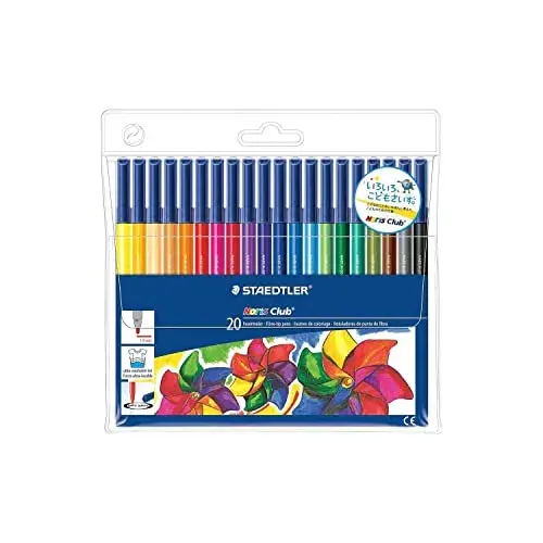 Staedtler Canetas de Feltro Amarelo 20 un. com 24 cores