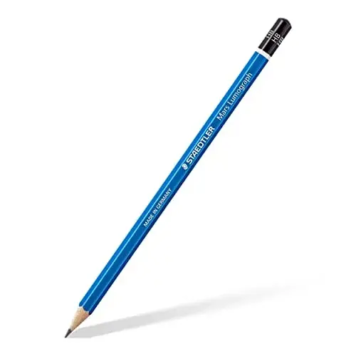 Staedtler Lápis de Carvão Lumograph 100 6B 4B 2B B Hb 2H