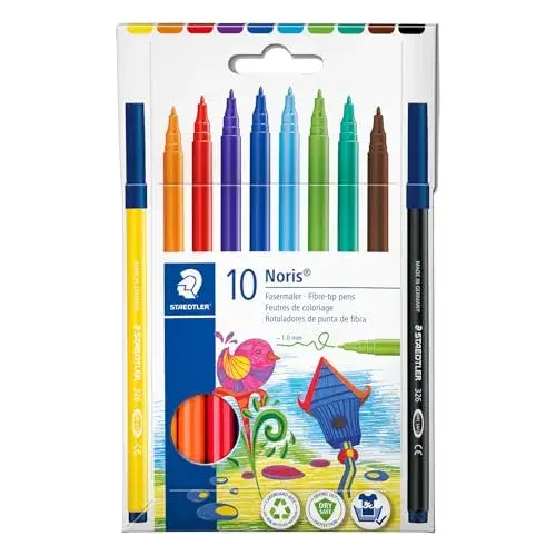 Staedtler Marcador de Feltro Noris Club 10 Cores