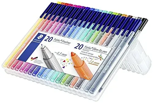Staedtler Triplus Fineliner e Fibre-tip Canetas Estojo