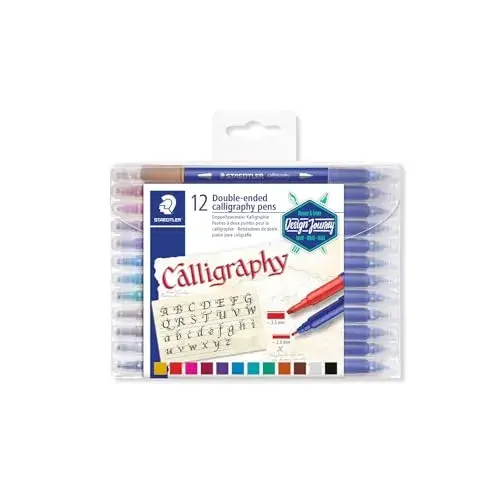 Staedtler Canetas de Feltro Caligrafia 24 cores Ponta dupla