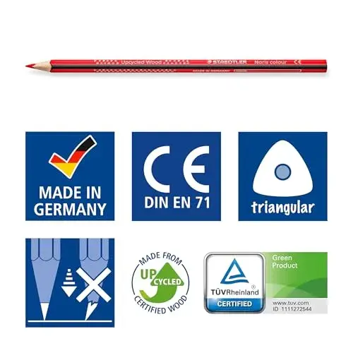 Staedtler Lápis de Carvão Wopex Ecológico Magenta 12 Un