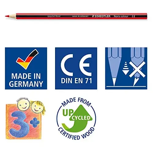 Staedtler Lápis de Carvão Wopex Ecológico Vermelho 12 Un.