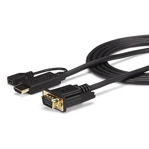 Startech Adaptador de Vídeo VGA HDMI Micro-USB 1,9 Mts