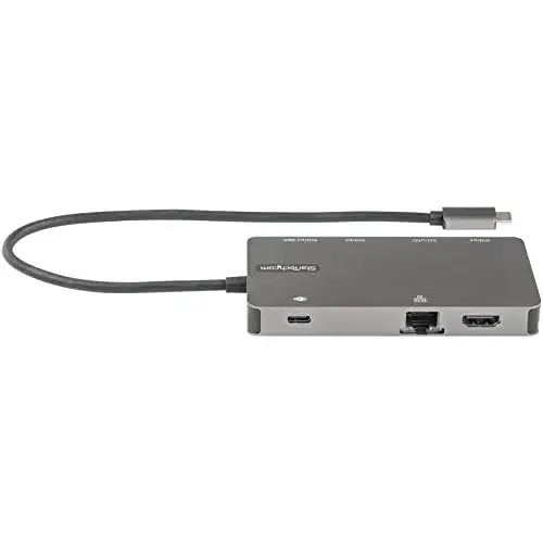 Startech Adaptador USB-C 9 em 1 Com HDMI VGA USB-C PD 100W Cinzento