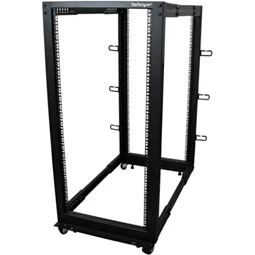 Startech.com 4POSTRACK25U Rack para Servidores Preto
