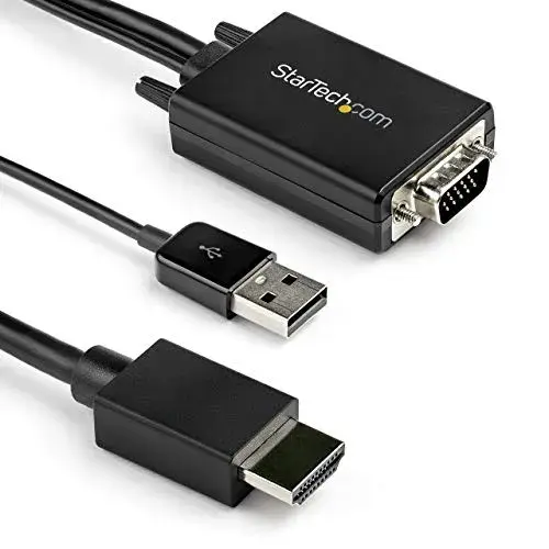 Startech.com Adaptador VGA para HDMI 2m USB Áudio