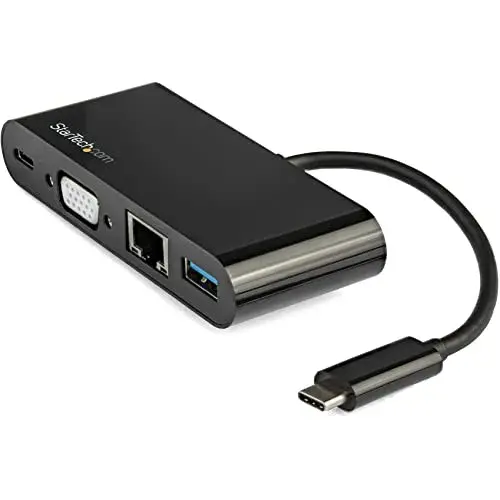 Startech.com DKT30CVAGPD Docking Station USB-C VGA GbE Preto
