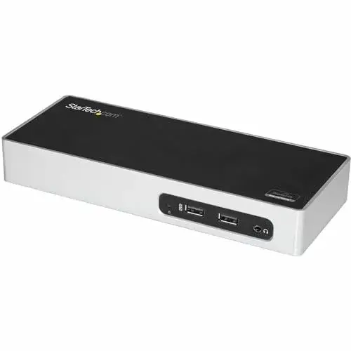 Startech.com Docking Station USB 3.0 para 2 Monitores Preto