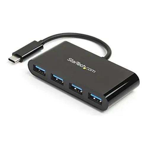 Startech.com HB30C4AB Hub USB 3.1 Type-C Preto