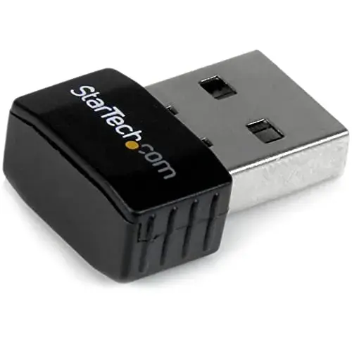 Startech.com Placa de Rede USB Ethernet WLAN 300 Mbit/s Wi-Fi 4 Preto