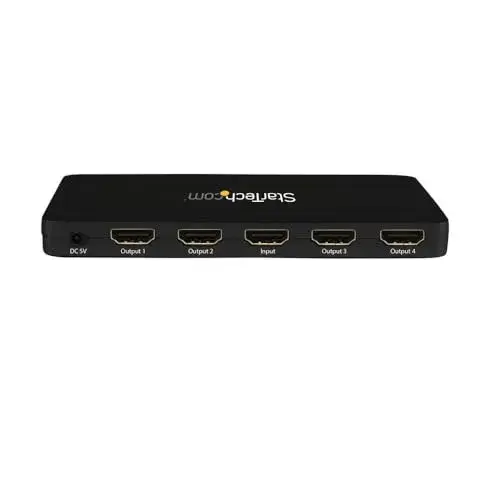 Startech.com Splitter HDMI 4 portas 4x HDMI Fêmea 4x HDMI Fêmea 4K 30Hz e Áudio 7.1
