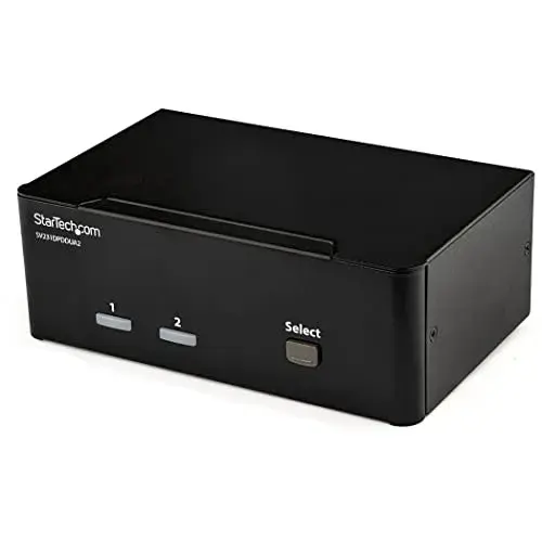 Startech.com Switch KVM 2 Port USB Ecrã Duplo 4K
