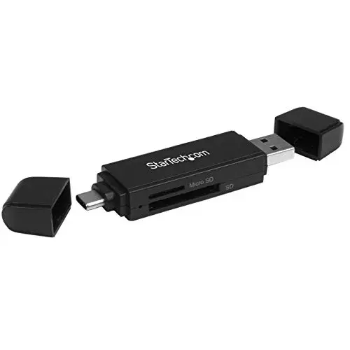 Startech Leitor de Cartões SD e MicroSD USB-C USB Preto