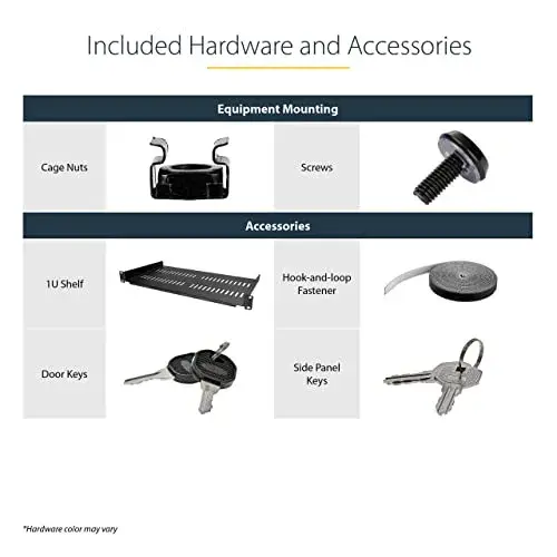 Startech RK1520WALHM Bastidor de Parede 15U Preto