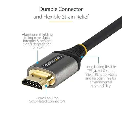 Startech.com HDMI 2.1 2m Cabo Preto