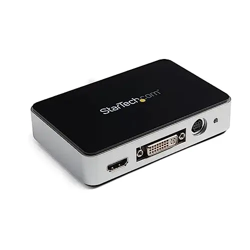 Startech.com USB3HDCAP Captura de Vídeo 1080p a 60 FPS HDMI, DVI, VGA, Áudio Estéreo
