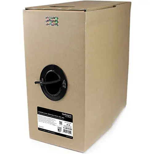 Startech.com WIR6CMRBK Cabo de Rede CAT6 304,8m Preto