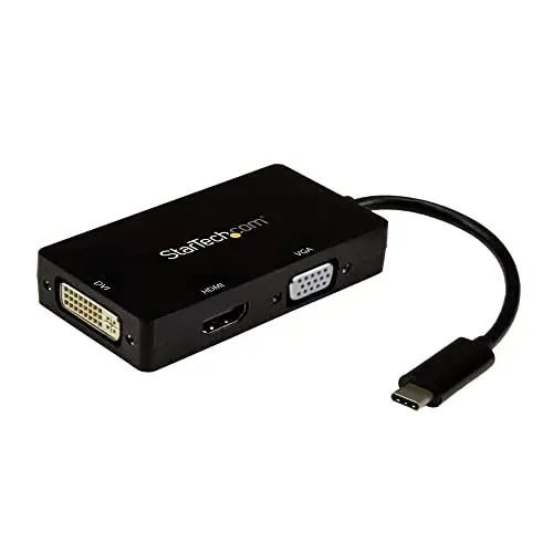 Startech Adaptador USB-C para HDMI DVI VGA