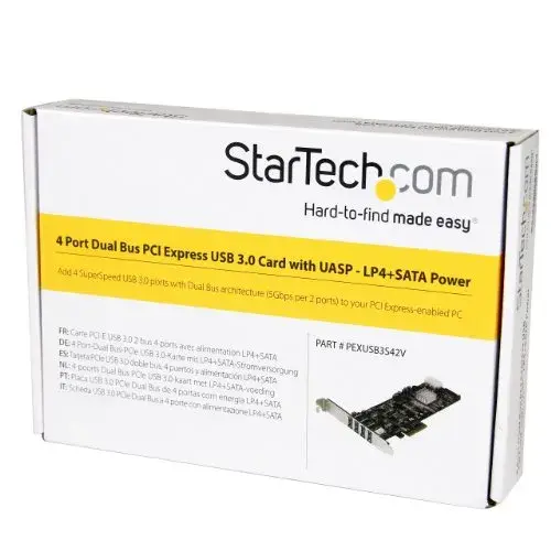Startech PEXUSB3S42V Adaptador USB 3.0 PCIe com 4 portas