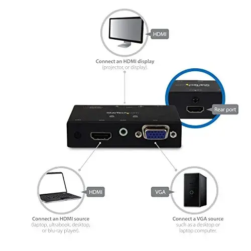 Startech VS221VGA2HD Switch 2×1 VGA HDMI