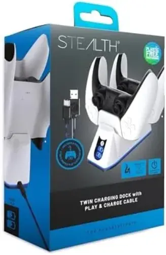 Stealth Twin Charging Dock Carregador PS5 Branco