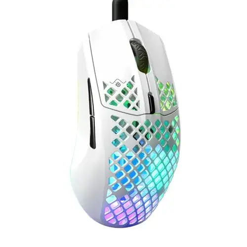SteelSeries Aerox 3 Ótico 8500 Dpi Wireless Branco RGB