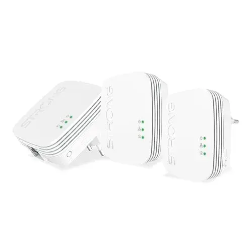 Strong Powerline 600 Triplo Pack Adaptadores Powerline/PLC 600Mbit/s Branco