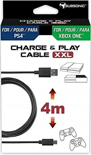 Subsonic Cabo Charge & Play PS4/Xbox One 4m