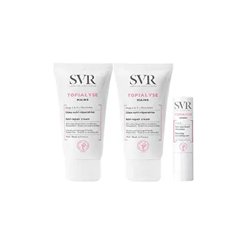 SVR Topialyse Conjunto Creme de Mãos 2x50ml e Stick Labial 4g