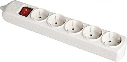 Solera EDM41217 Bloco 5 Tomadas T/t Lateral 16a 250v Branco