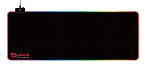 Talius Tapete para Rato Gaming Grande Preto