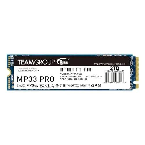 Teamgroup MP33 Pro 2TB SSD M.2 PCIe Gen3 x4
