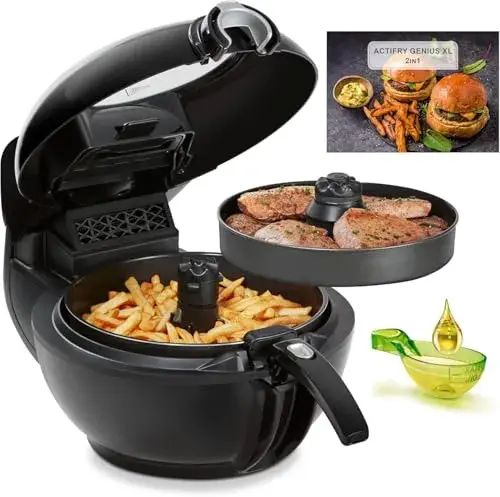 Tefal ActiFry Genius YV9708 1,7 Kg Preto Funcções