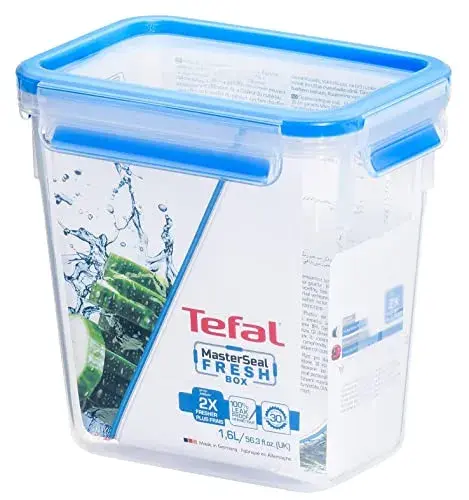 Tefal Caixa Hermética 1,6L Plástico Transparente 17,2×16,5 cm