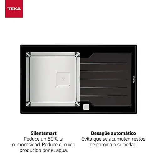 Teka Lava-Louça Diamond RS15 1C 1E 86 REV Preto SilentSmart