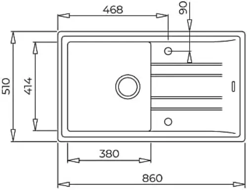 Teka Lava-Louça Stone 50 BT G1 C1 Black Carbon