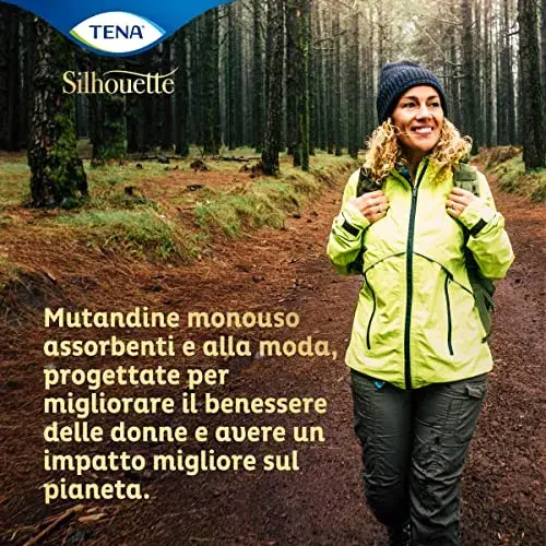 Tena Proteção Incontinência Silhouette M 10 Unidades Preto