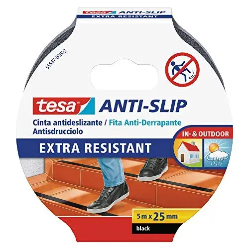 Tesa Fita Antiderrapante 25mmx5m Preto
