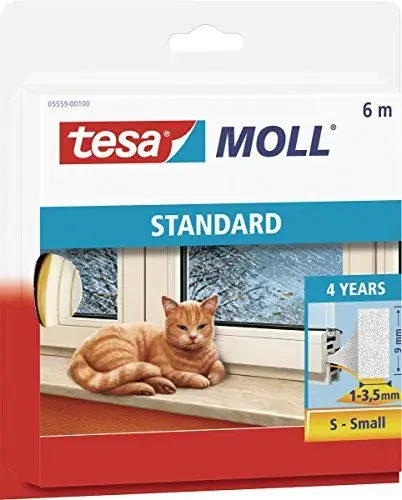 Tesa Fita de Espuma Moll Perfil I STANDARD 6m Branca